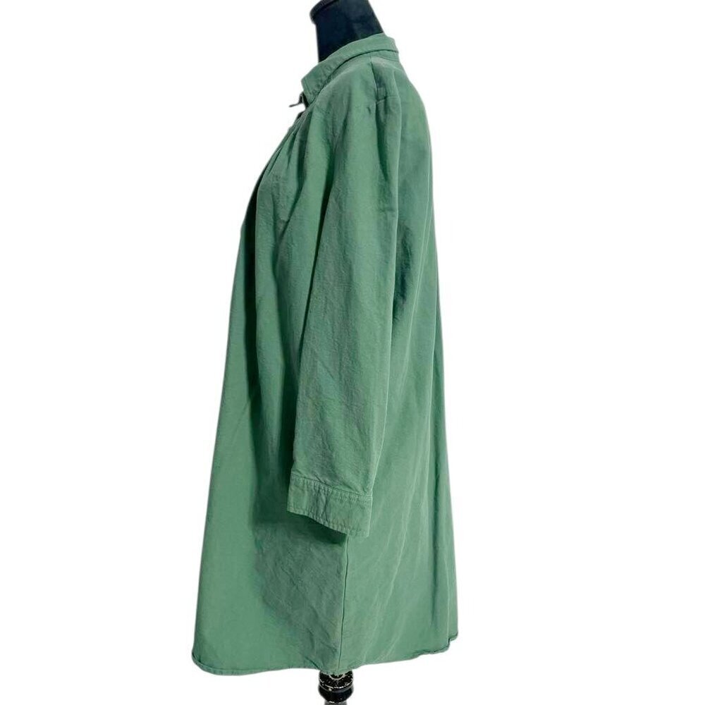 Tuckernuck Pomander Place Size XL  Poly Dress Green Collared - Picture 6 of 10